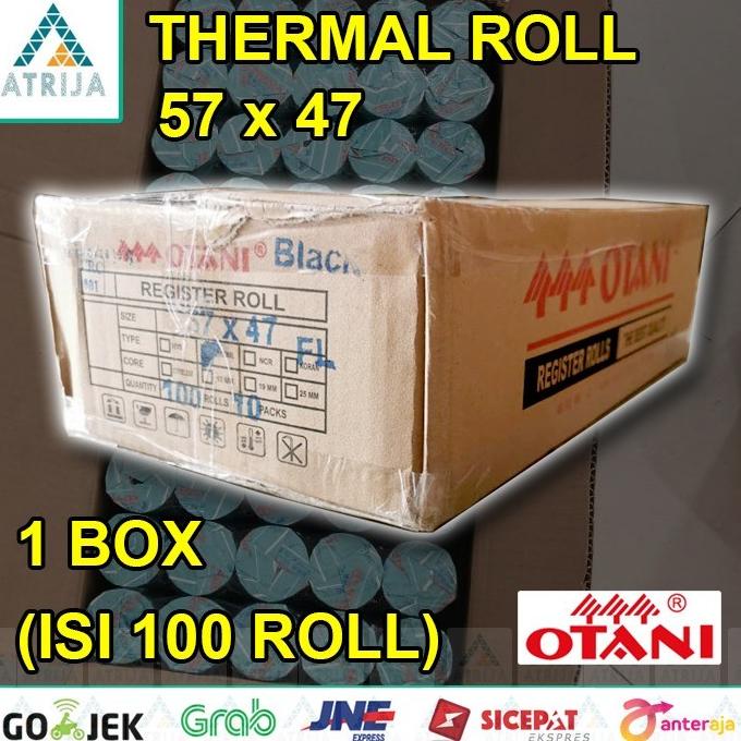 

1 Box (100 Pcs) Otani 57X47 Kertas Thermal Roll Struk Kasir 57 X 47