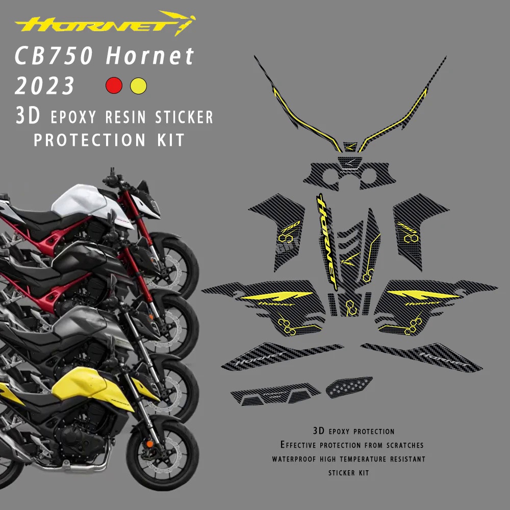 ❤2023 hornet cb750 Motorcycle accessories For Honda CB750 CB 750 Hornet 3D Epoxy Resin StickerProtec