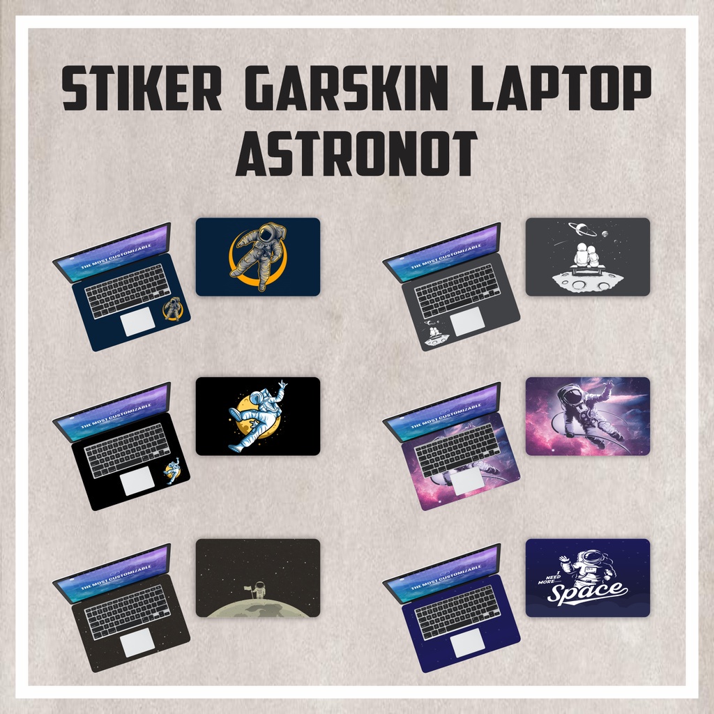 GARSKIN AKsesories Laptop Leptop NoteBook Astronot