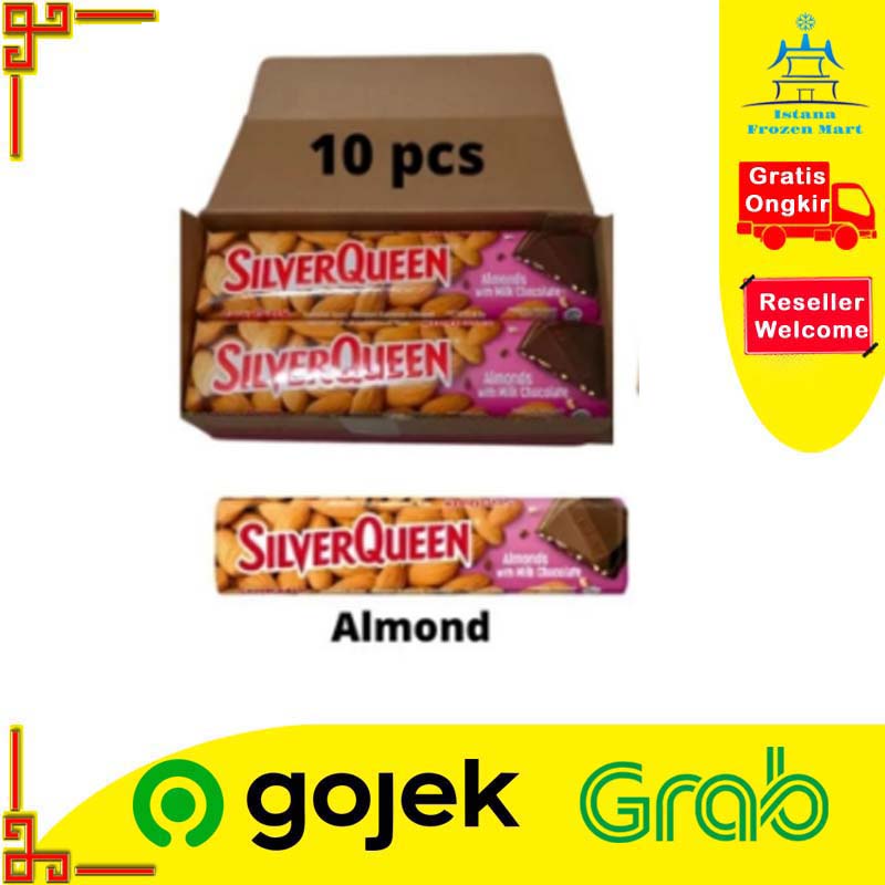 

Coklat Mede Almond With Milk 58 Gram - SILVER QUEEN