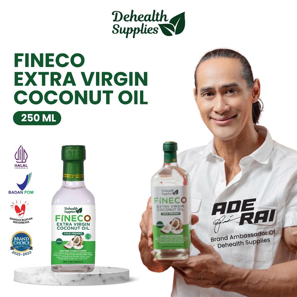 

Fineco Dehealth Supplies 250Ml Extra Nyak Virgin Coconut Oil Evco Kelapa Vco Murni - Coconat