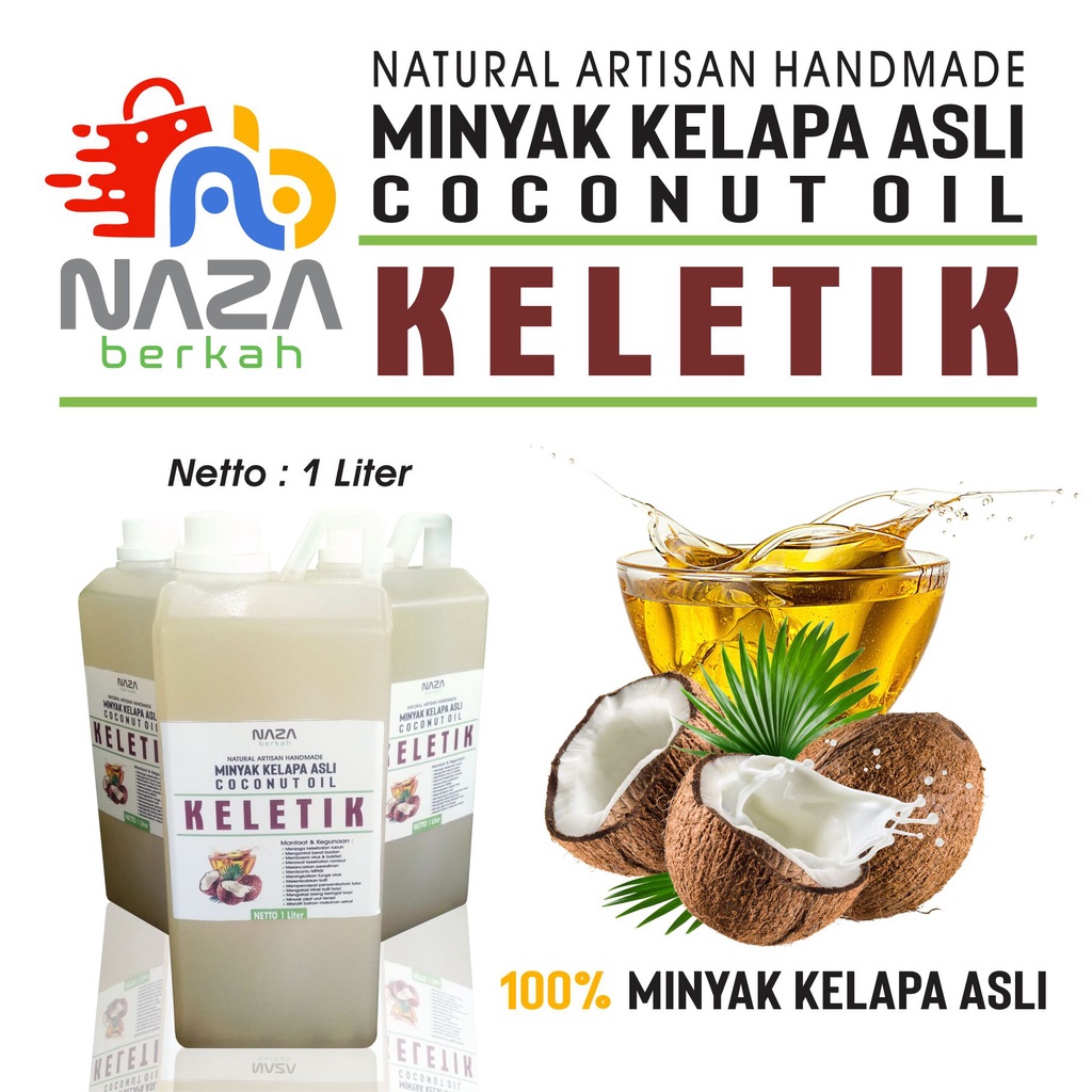 

Nyak Kelapa Murni / Nyak Keletik / Nyak Kletik / Nyak Klentik 1 Liter / Nyak Letik / Nyak Lentik /