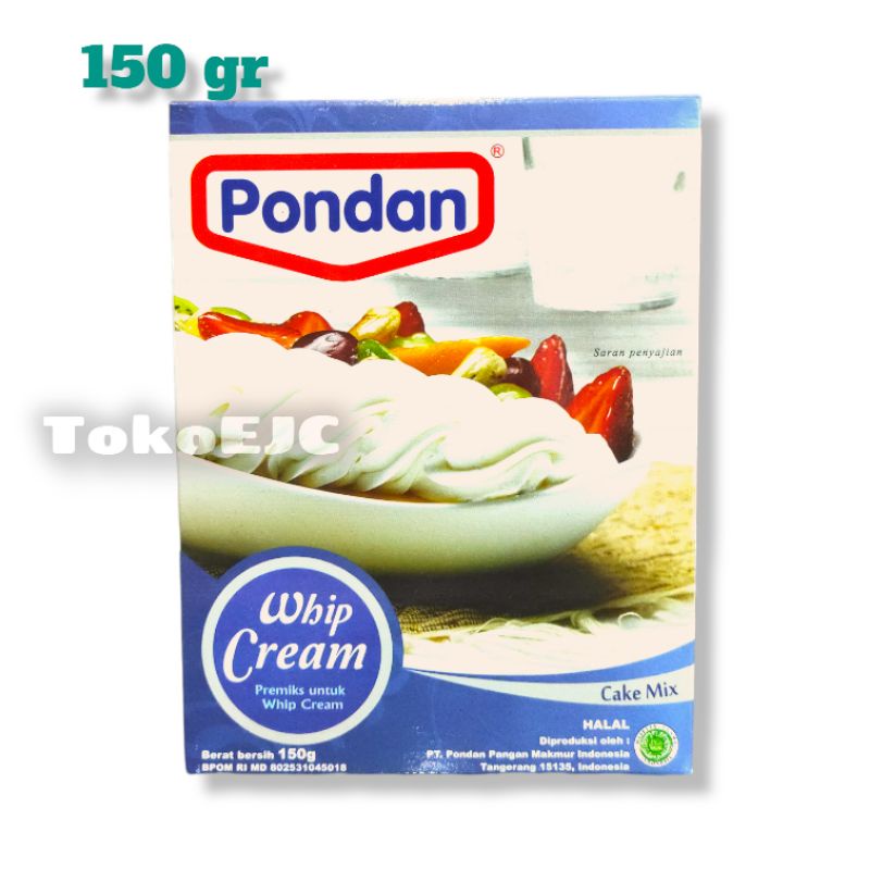 

Pondan Whip Cream Whiping Whipping Cream 150Gr