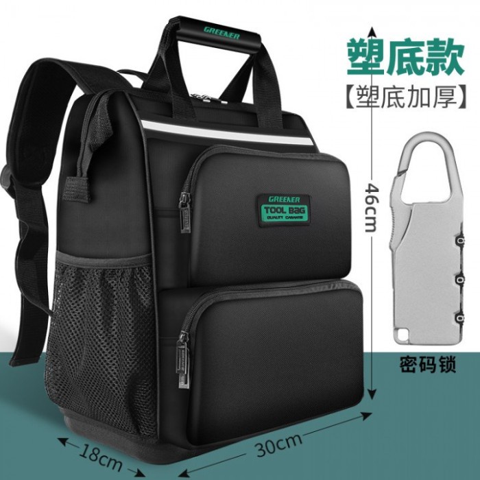 ✅Original Greener Tool Backpack Premium 46 Cm - Tas Ransel Alat Perkakas Kuat Terbatas