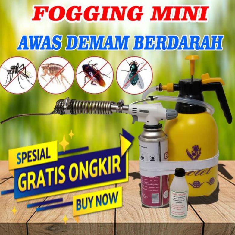 Mesin Fogging Mini Fogger foging Pembasmi Nyamuk bonus obat fogging 70 ml dosis untuk membasmi DBd