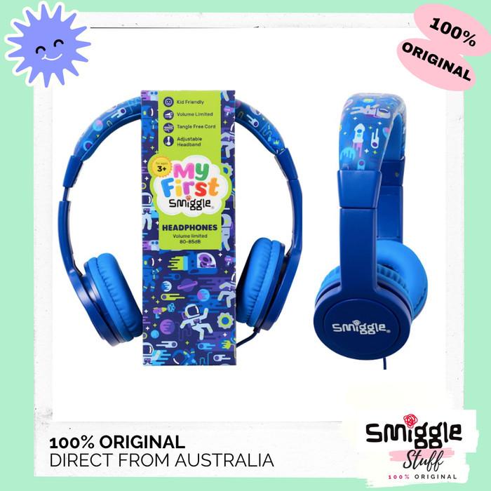 Original Smiggle Wind Up Earphone - Lil Mates Junior Headphone Anak