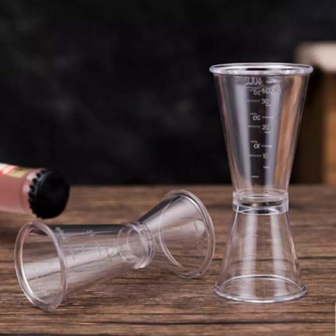 {{{{}}] Jigger acrylic plastik transparant