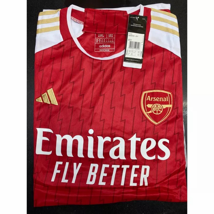 Bestseller Jersey Bola Bigsize Xxl Xxxl Xxxxl 2Xl 3Xl 4Xl Arsennal Home 2023/24