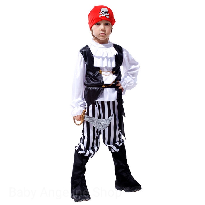 PIRATE costume toddler cosplay kostum anak BAJAK LAUT balita halloween