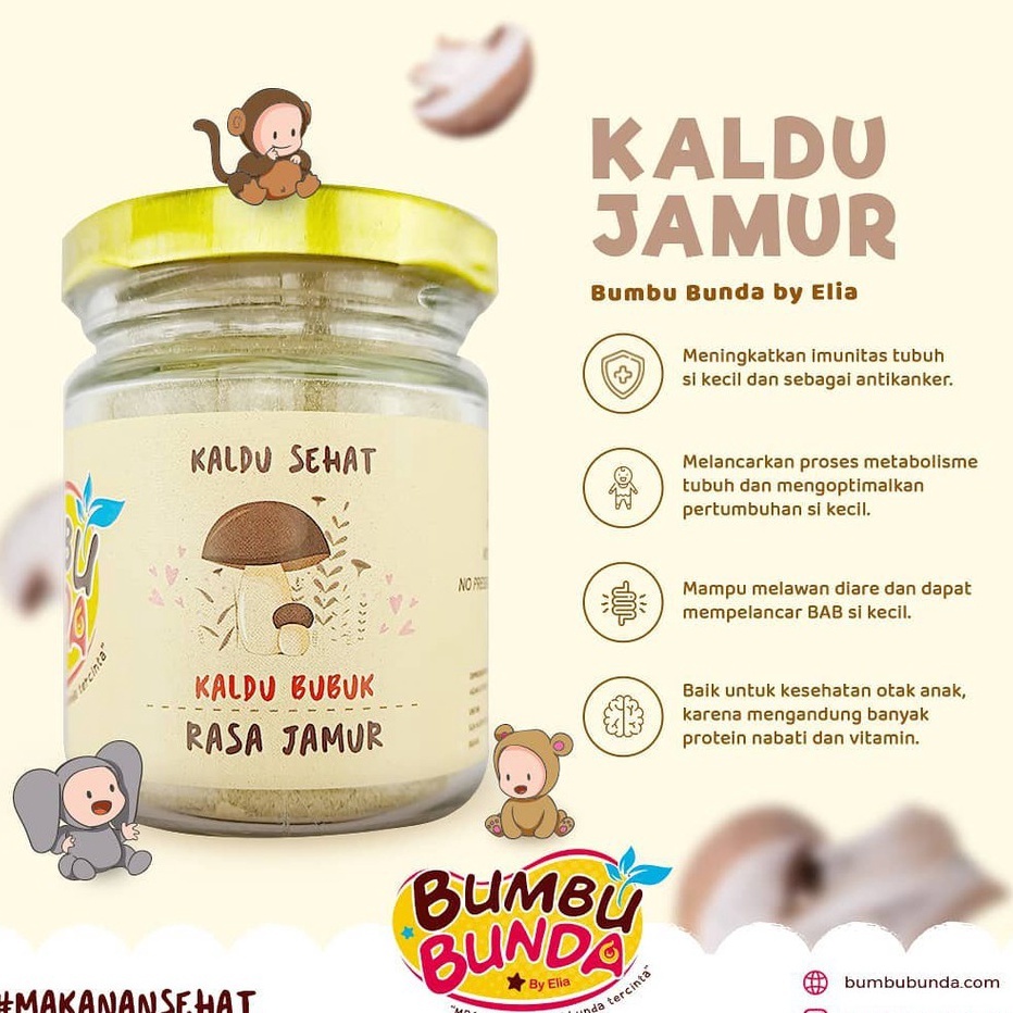 

Bumbu Bunda By Elia Bumbu Rasa Kaldu Non Msg Non Gawet Kaldu Bubuk Mpasi Anak 50G