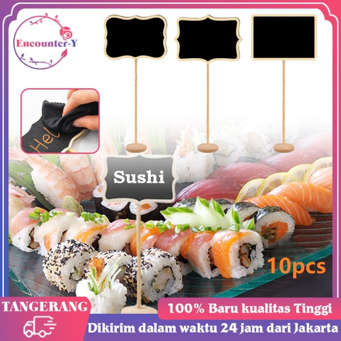 

Papan Tulis Kapur Mini 10Pcs Mini Stand Board Mini Chalkboard Berkualitas