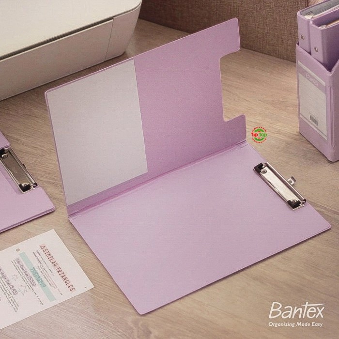 

Bantex Clipboard With Cover Clipfolder A4 F4 Light Lilac Berkualitas