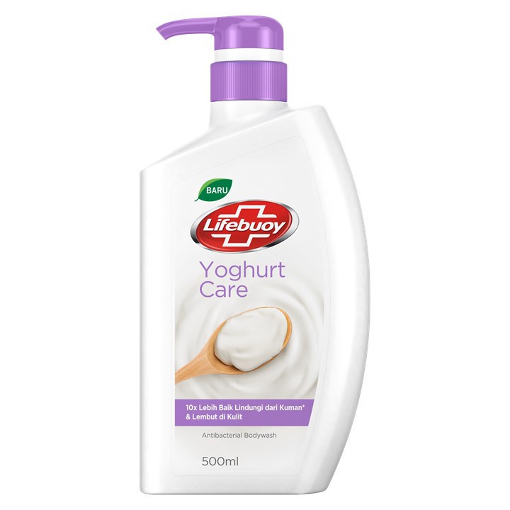 Sabun Mandi Cair Antiseptik Lifebuoy Bodywash Yoghurt Care 500 Ml Pump Botol