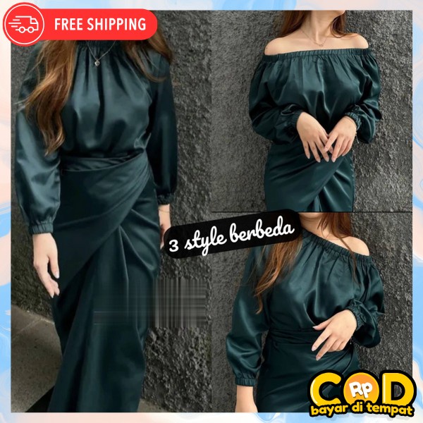 Pakaian Atasan Baju Natal Ke Gereja Deres Gereja Formal Dress Wanita Dewasa Dres Ibuibu Rumahan Gaun