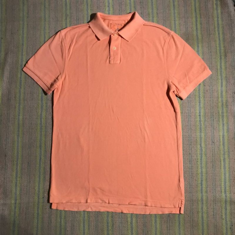 Kaos Polo Shirt J-Crew Orange Salem Original Second Preloved