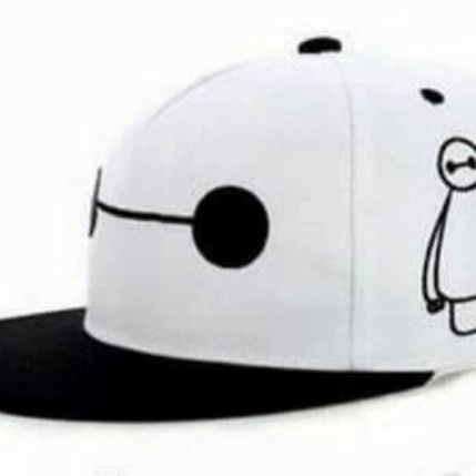 Topi Topi Snapback Bymax - Putih hitam(C0W5) Topi Baseball Original Topi Pria Topi Pria Keren Kece T