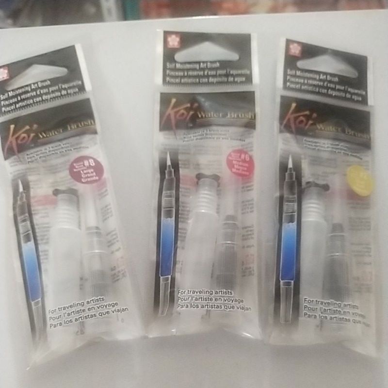 

sakura koi water brush large tank 4 ml small #2 / medium #6 / large #8 kuas cat air