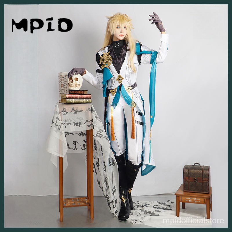 【MPID】Honkai Star Rail Cosplay Luocha Costume Necklace Cosplay Luo Cha Wig Shoes Halloween Outfit Un