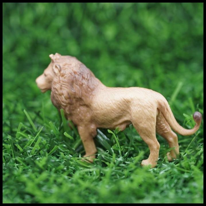 GRATIS ONGKIR LION SINGA SMALL ANIMAL FIGURE BINATANG MAINAN EDUKASI ANAK MINIATURE
