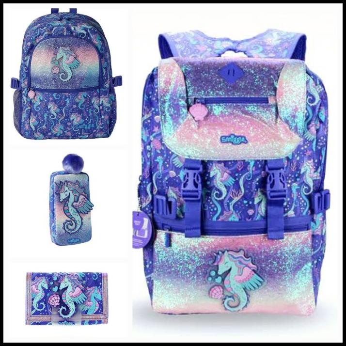 

TERBARU SMIGGLE SEAHORSE FOLDOVER - BACKPACK, PENCIL CASE, DOMPET/ ORI/ KADO !!!!!!!