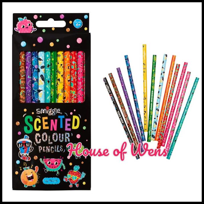 

BEST DEAL SMIGGLE SCENTED COLOUR PENCIL PACK X14 ORIGINAL - PENSIL WANGI SMIGGLE !!