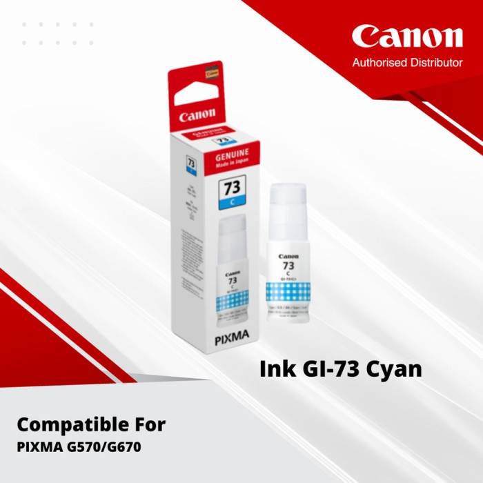 

Terbaru Canon Ink Bottles Gi-73 Murah