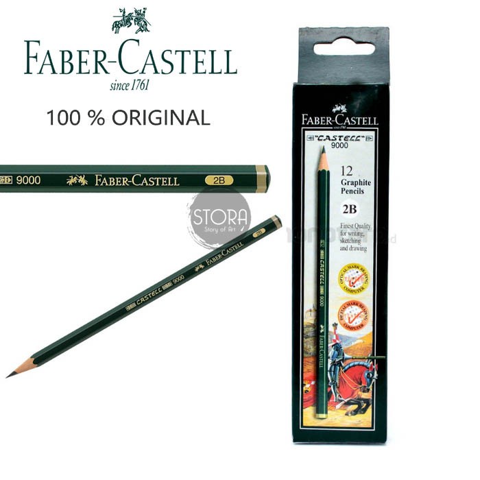 

Faber Castell Sil Kayu Hb - 8B Set Isi 12 Pcs