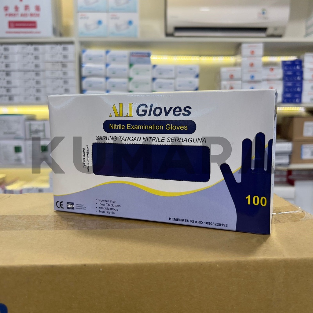 Ali Gloves - Sarung Tangan Nitrile / Nitrile Exanation Gloves Food Grade