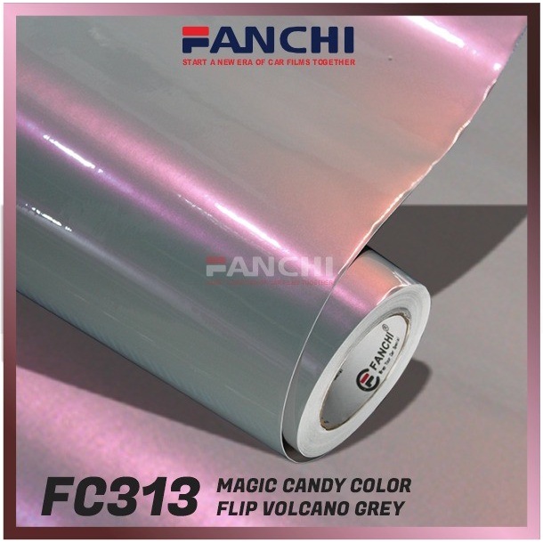 

✨Sale Roll Sticker Fanchi Fc313 Magic Candy Color Flip Volcano Grey Roll Diskon