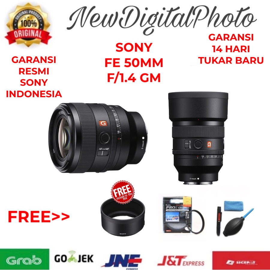 Sony FE 50mm f1.4 GM Lens Sony FE 50 mm f/1.4 GM FE50MM F1.4GM GARANSI RESMI