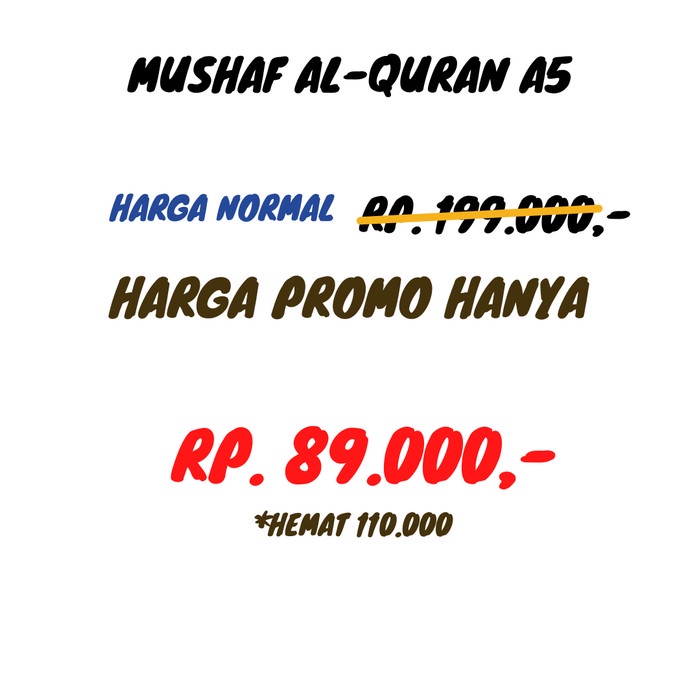 

PR0M0 AL-QURAN MUSHAF PERKATA TAJWID TERJEMAHAN PERKATA UKURAN A5 GRATIS SEJ