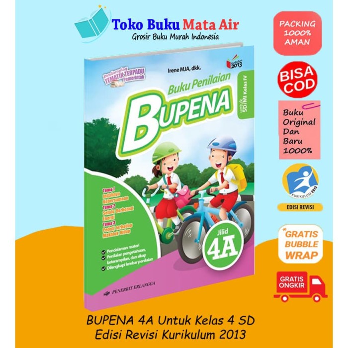 

NEW BUPENA ( BUKU PENILAIAN ) JILID 4A UNTUK SD/MI KELAS IV (K13N)