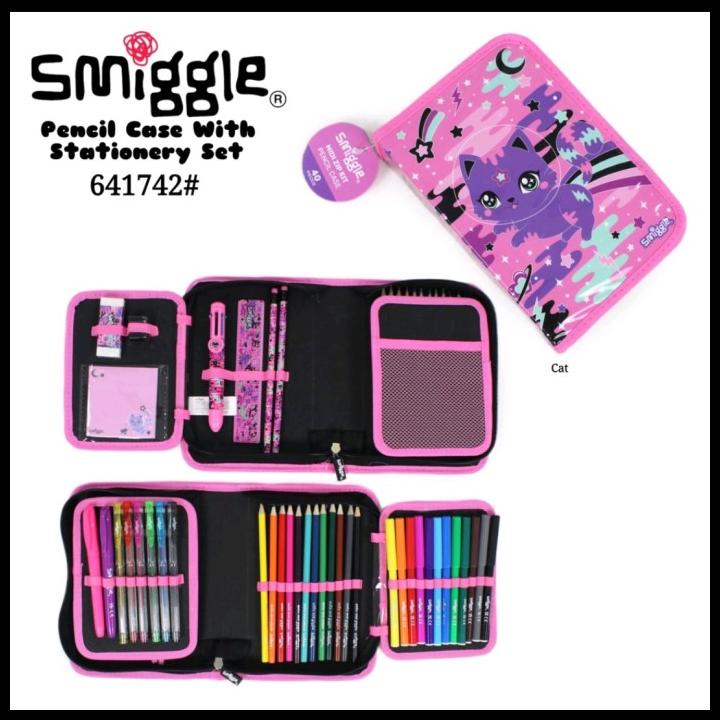 

BEST DEAL SMIGGLE KITTY FARAWAY MIDIZIP STATIONERY/TEMPAT PENCIL KITTY !