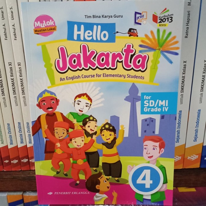 

NEW Buku Hello Jakarta SD kelas 4 k13 revisi