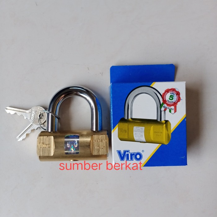 Latin- Gembok Viro 80Mm Bulat Asli, Gembok Viro 80 Bulat, Gembok Viro 80Mm