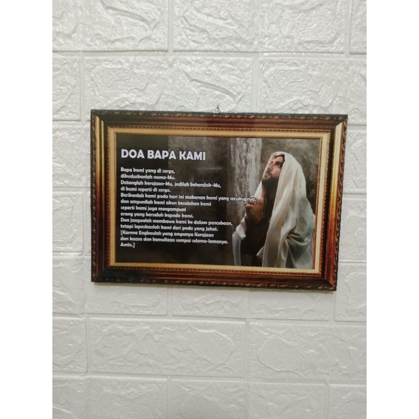 hiasan dinding Doa Bapa kami