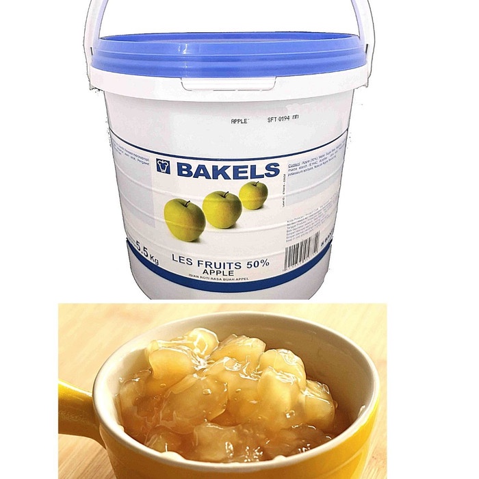 

Hariya Bakels Les Fruit 50% Apple 5,5 Kg (Isian Roti/Filling Apel)