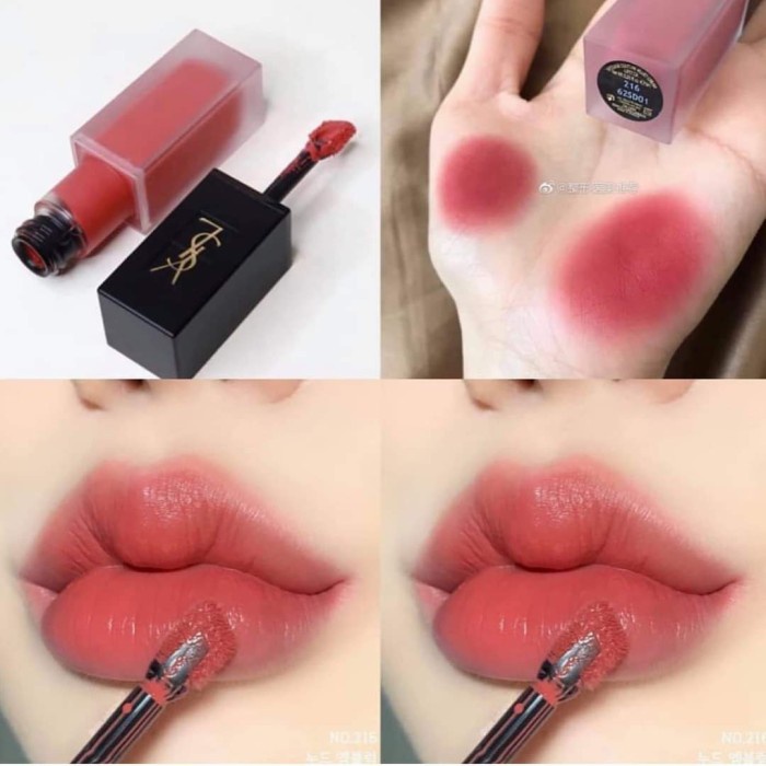 [Ori] Ysl Tatouage Velvet Cream 216 Nude Emblem 6Ml Fullsize Berkualitas