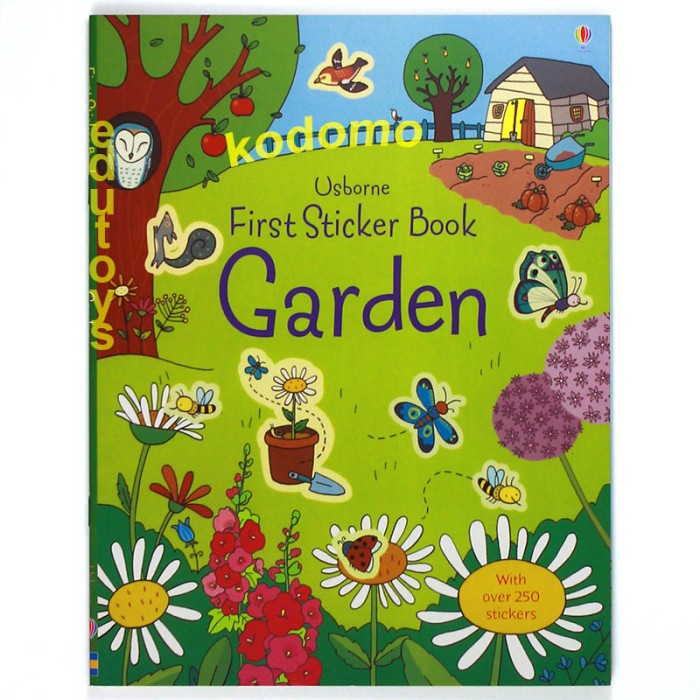 

Usborne First Sticker Book - Garden, Buku Import Aktivitas Anak