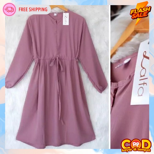 Runik Atasan Baju Muslim Tumik Tinik Waita Kondangan Longtunik Remaja Ootd Kuliah Peremium Fashion K