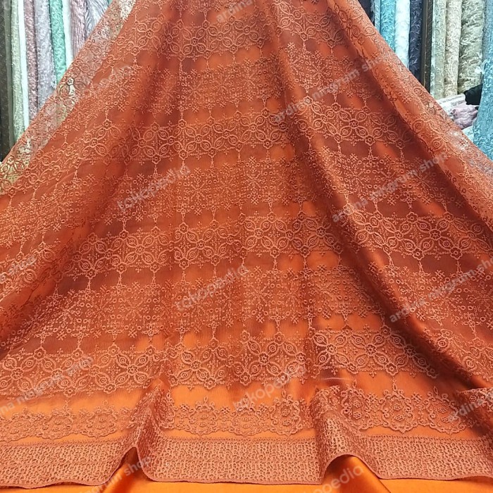 Kain tile elisab.brukat kebaya.kebaya pengantin korea.hijau sage