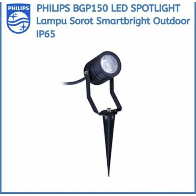 Lampu Sorot Taman Philips 8W 8 Watt Bgp150 Lampu Sorot Taman Tancap 8W