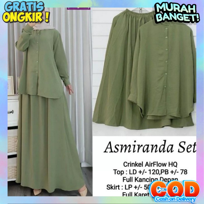 One Sat Harian Remja Cewk Bsju Hengout Santai Baju Muslimah 2024 Clana Modern Mewah Oneset Cewek Vir