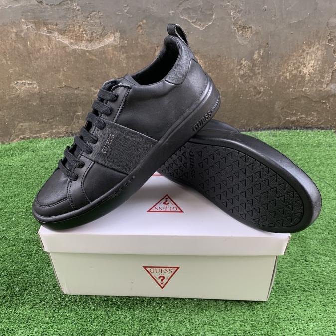 Sneakers Pria Guess Salerno Black Original Authentic Karmilaasri