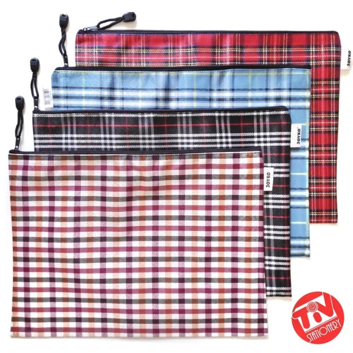 

Promo Map Zipper / Resleting Joyko Document Bag B4 Motif Kotak (Pack) Free Ongkir