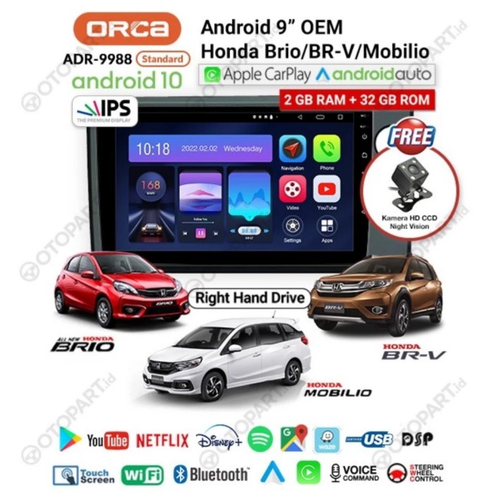 Tv Mobil Honda Brio/Head Unit Honda Brio/Doubledin Honda Brio. Promo Terbaru