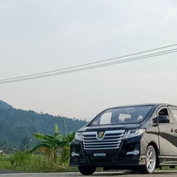 ✅COD Cassava 1:32 Toyota Alphard Diecast Miniatur Hitam Limited