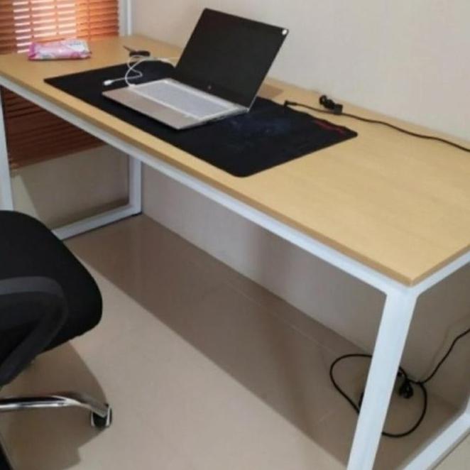  Meja Kerja 150X60X70/ Meja Kantor/Meja Belajar/Meja Komputer - Zonaduaduo