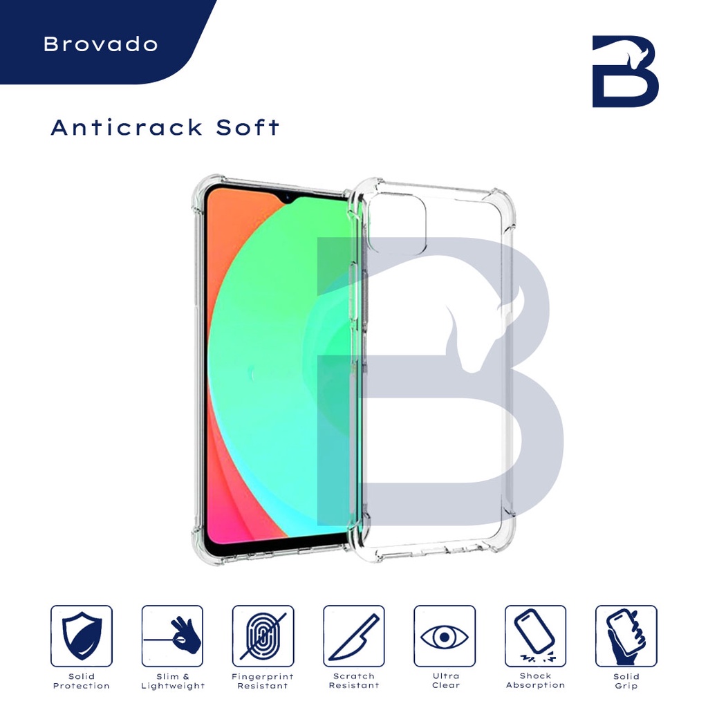 Casing Realme C1/C2/C3 Anticrack Soft Bening Silikon Jelly Transparan