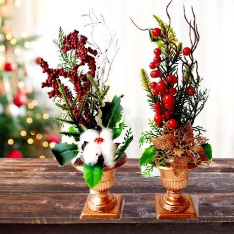 

Best Sales Bunga Rangkai Natal Lengkap Pot Dekorasi Hiasan Natal Ranting Pohon Original